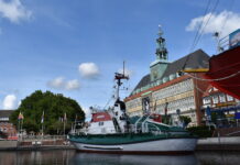 Das Rathaus in der Seehafenstadt Emden