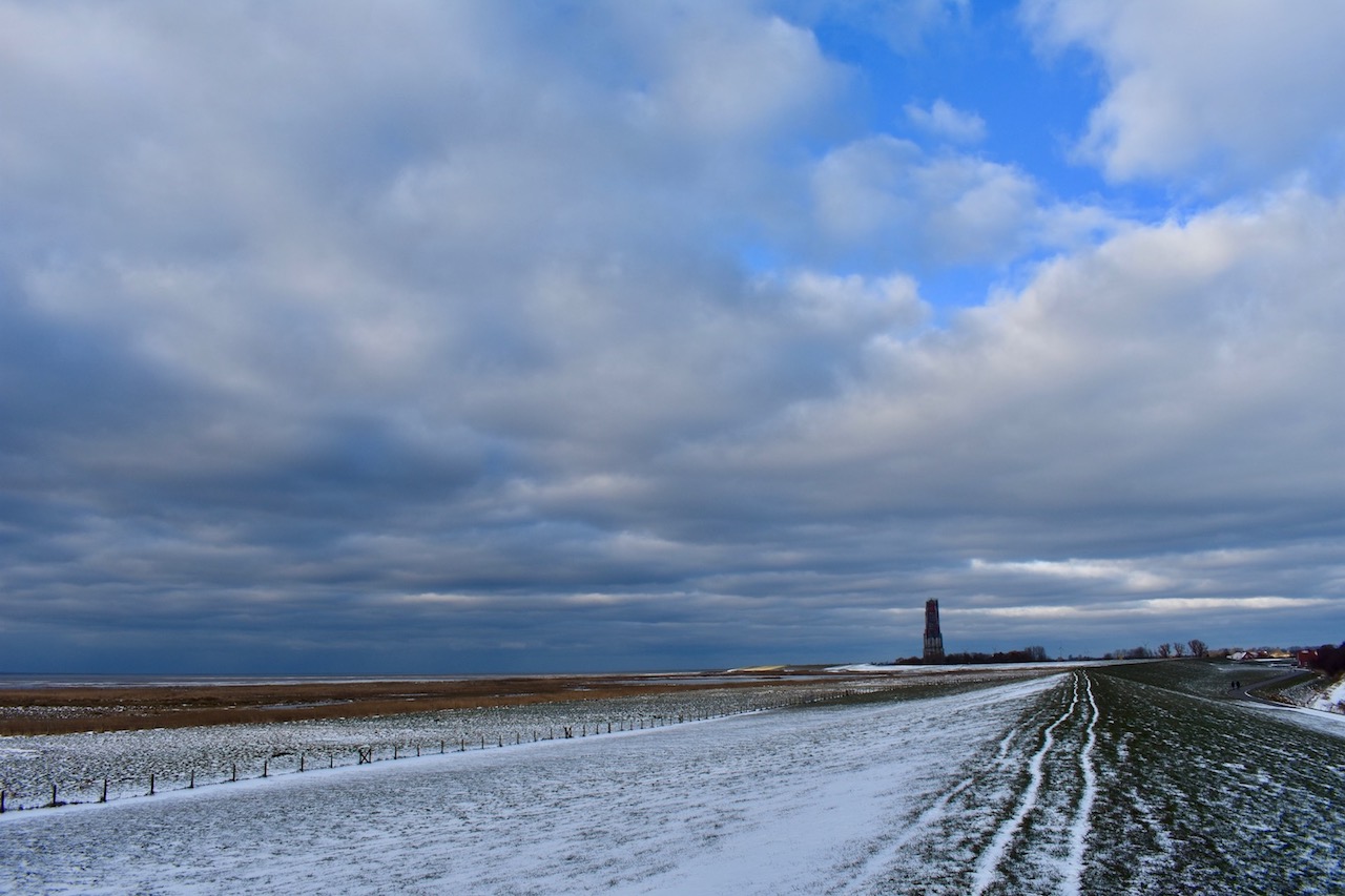 Januar am Meer in Ostfriesland
