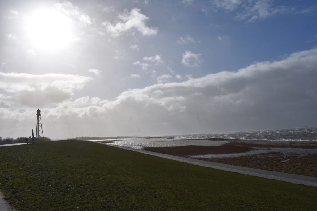 Ostfriesland Nordsee Wattenmeer Krummhörn Februar 2022