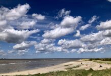 Die Nordsee in Emden an der Knock