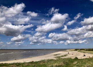 Die Nordsee in Emden an der Knock