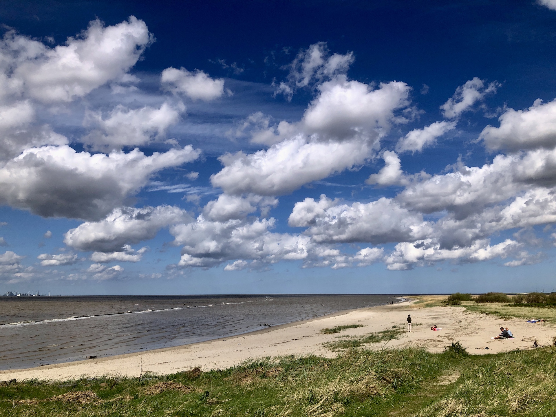 Die Nordsee in Emden an der Knock