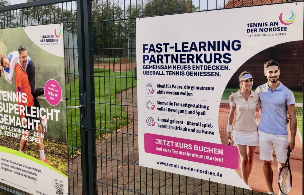 Fast Learning Partner Kurs bei Tennis an der Nordsee in Norden