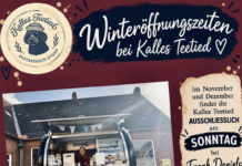 Kaffee, Kuchen und ostfriesisches Hygge: Neue Pausenstation für Radfahrer in Loquard Kalles Teetied Loquard